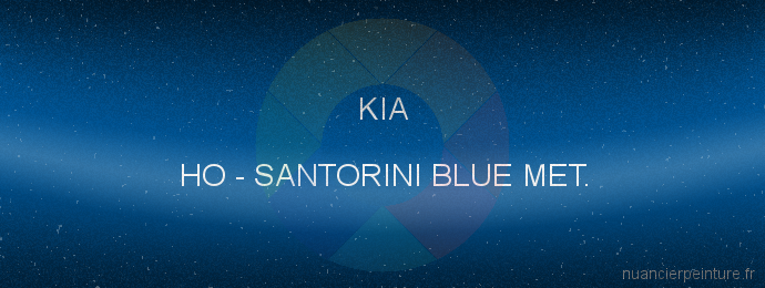 Peinture Kia HO Santorini Blue Met.