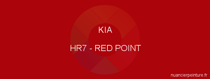 Peinture Kia HR7 Red Point