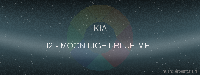 Peinture Kia I2 Moon Light Blue Met.