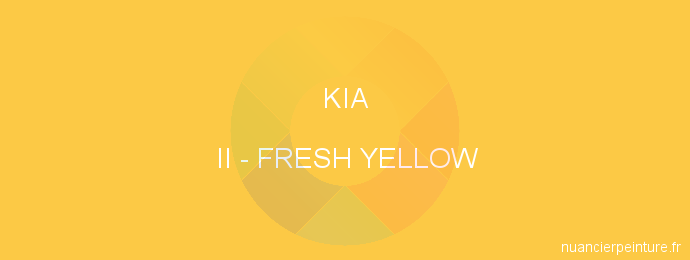 Peinture Kia II Fresh Yellow
