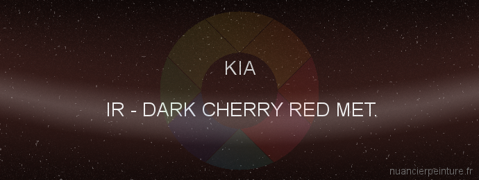 Peinture Kia IR Dark Cherry Red Met.