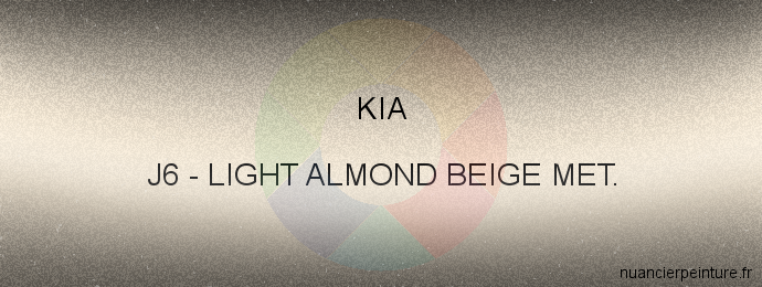 Peinture Kia J6 Light Almond Beige Met.