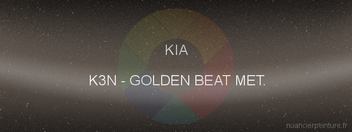 Peinture Kia K3N Golden Beat Met.