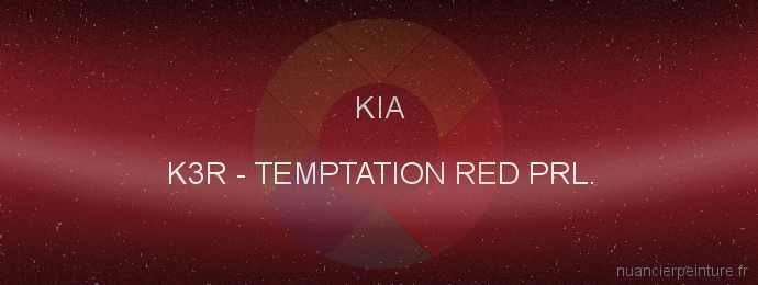 Peinture Kia K3R Temptation Red Prl.