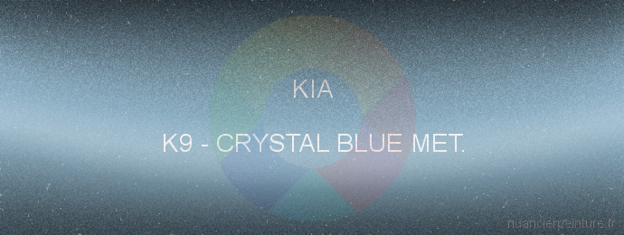 Peinture Kia K9 Crystal Blue Met.