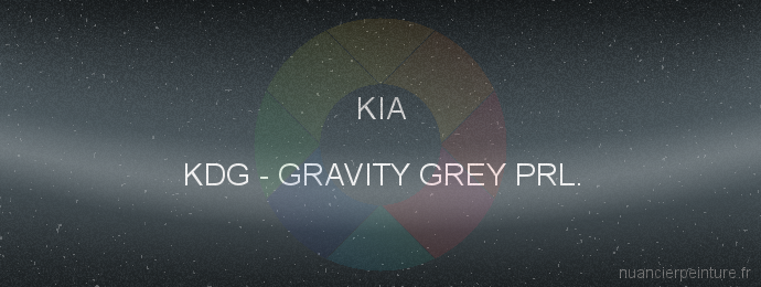 Peinture Kia KDG Gravity Grey Prl.