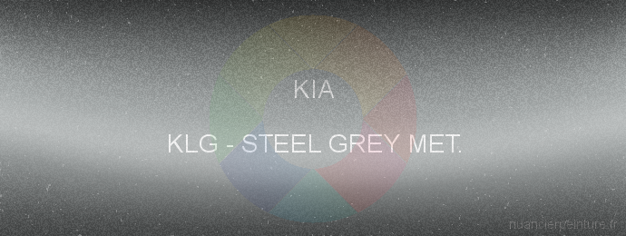 Peinture Kia KLG Steel Grey Met.