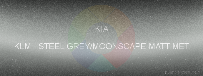 Peinture Kia KLM Steel Grey/moonscape Matt Met.