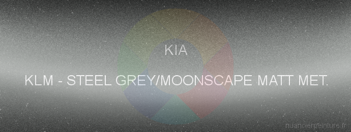 Peinture Kia KLM Steel Grey/moonscape Matt Met.