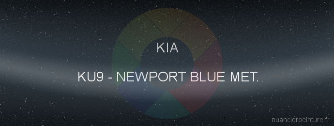 Peinture Kia KU9 Newport Blue Met.