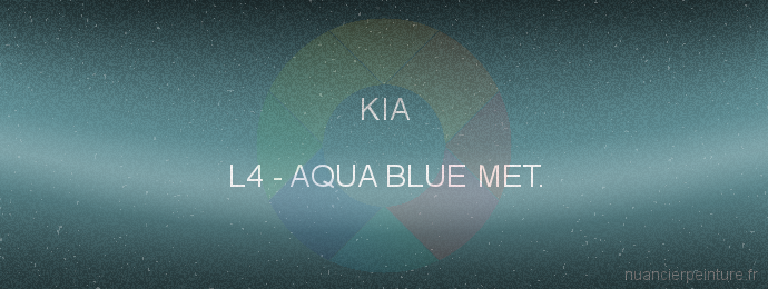 Peinture Kia L4 Aqua Blue Met.