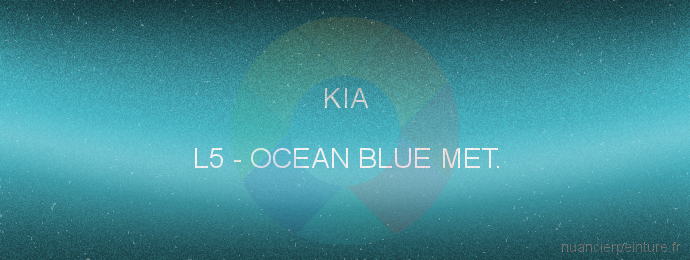 Peinture Kia L5 Ocean Blue Met.