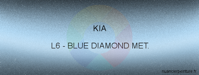 Peinture Kia L6 Blue Diamond Met.