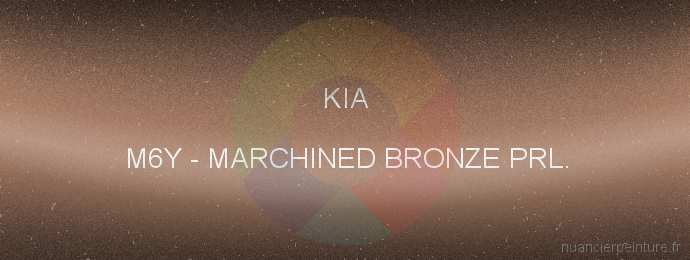 Peinture Kia M6Y Marchined Bronze Prl.