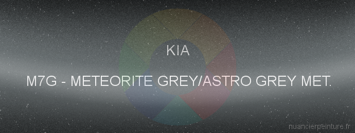 Peinture Kia M7G Meteorite Grey/astro Grey Met.