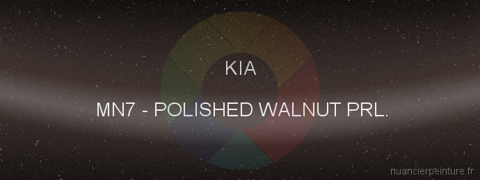 Peinture Kia MN7 Polished Walnut Prl.