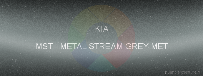 Peinture Kia MST Metal Stream Grey Met.
