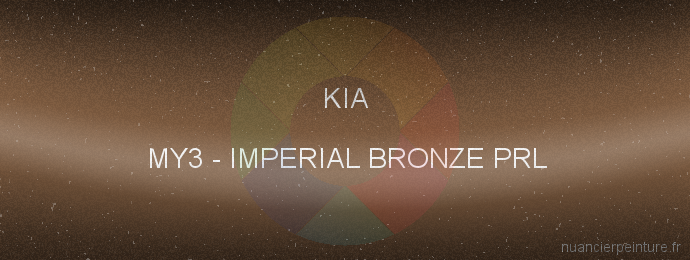 Peinture Kia MY3 Imperial Bronze Prl