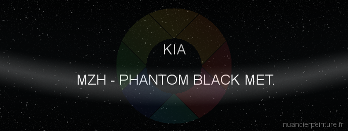 Peinture Kia MZH Phantom Black Met.