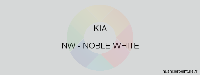 Peinture Kia NW Noble White