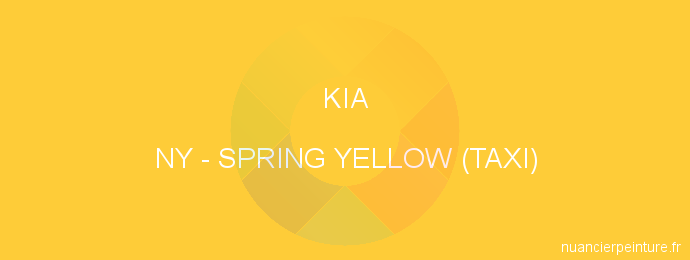 Peinture Kia NY Spring Yellow (taxi)