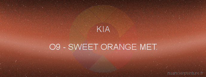 Peinture Kia O9 Sweet Orange Met.
