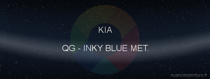 Peinture Kia QG Inky Blue Met.