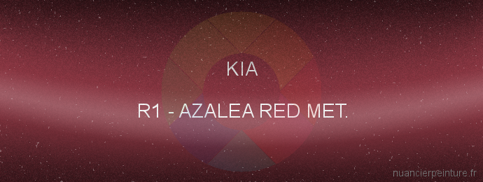 Peinture Kia R1 Azalea Red Met.