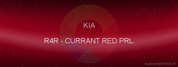 Peinture Kia R4R Currant Red Prl.