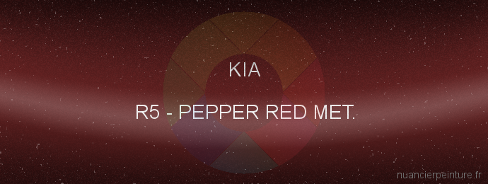 Peinture Kia R5 Pepper Red Met.
