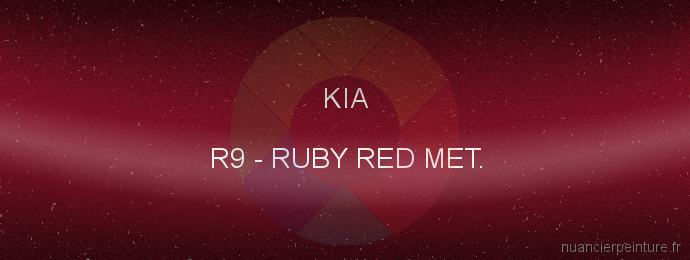 Peinture Kia R9 Ruby Red Met.