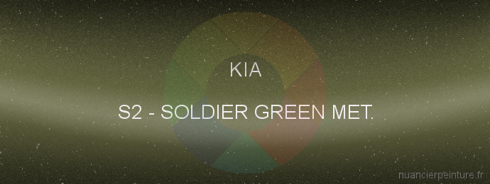 Peinture Kia S2 Soldier Green Met.