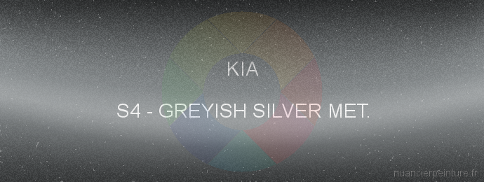 Peinture Kia S4 Greyish Silver Met.