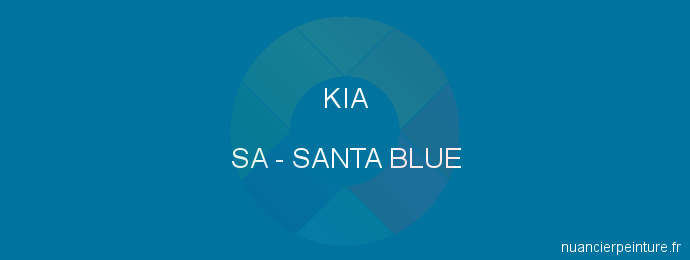 Peinture Kia SA Santa Blue