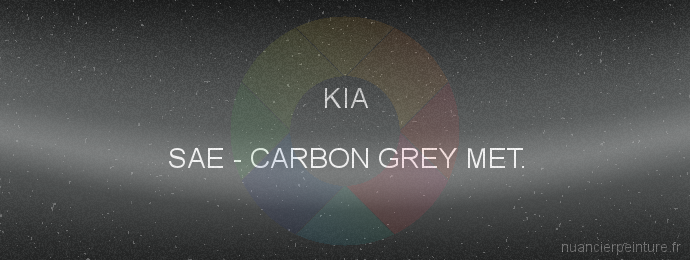 Peinture Kia SAE Carbon Grey Met.