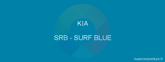 Peinture Kia SRB Surf Blue