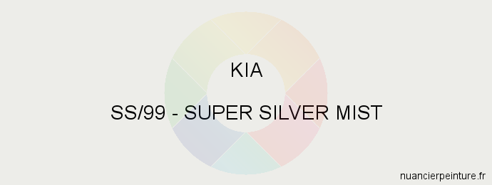 Peinture Kia SS/99 Super Silver Mist