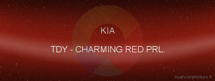 Peinture Kia TDY Charming Red Prl.