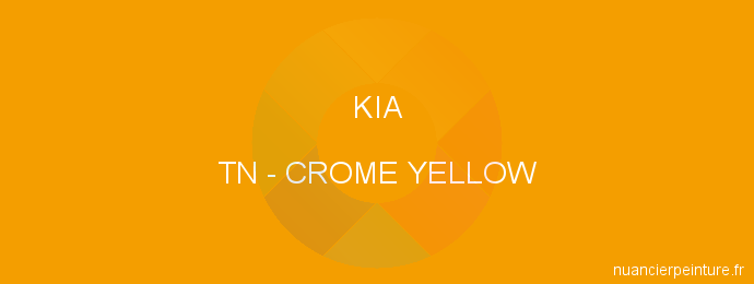 Peinture Kia TN Crome Yellow