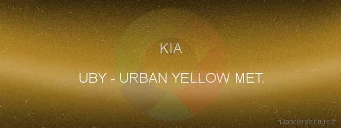 Peinture Kia UBY Urban Yellow Met.