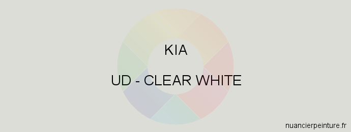 Peinture Kia UD Clear White