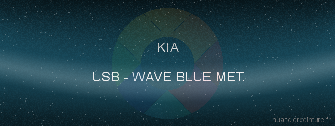 Peinture Kia USB Wave Blue Met.