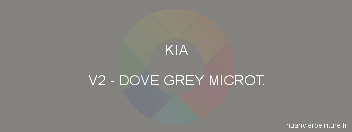 Peinture Kia V2 Dove Grey Microt.