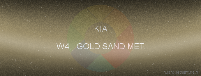 Peinture Kia W4 Gold Sand Met.