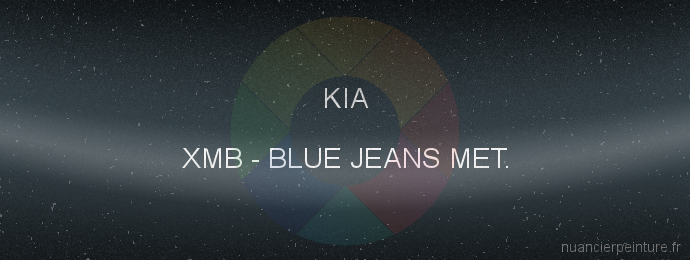 Peinture Kia XMB Blue Jeans Met.