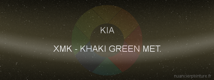 Peinture Kia XMK Khaki Green Met.