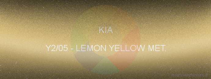 Peinture Kia Y2/05 Lemon Yellow Met.