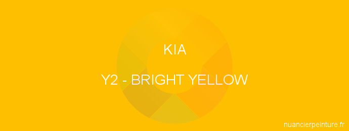Peinture Kia Y2 Bright Yellow