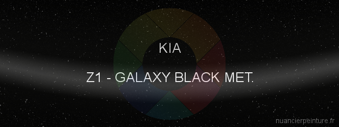 Peinture Kia Z1 Galaxy Black Met.