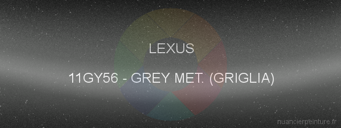 Peinture Lexus 11GY56 Grey Met. (griglia)
